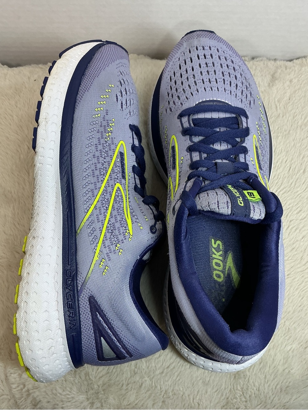 Brooks Glycerin 19 Women’s Running Shoes Size 9 Medium B Blue Gray Purple - Picture 13 of 16